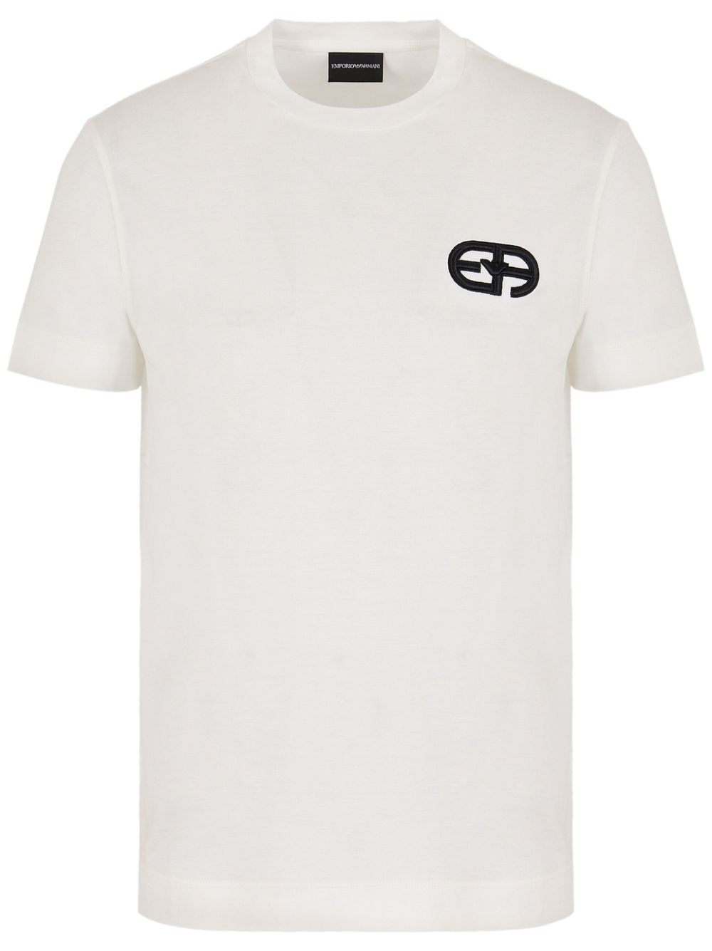 EMPORIO ARMANI Logo Cotton Blend T-Shirt for Men - FW25 Collection