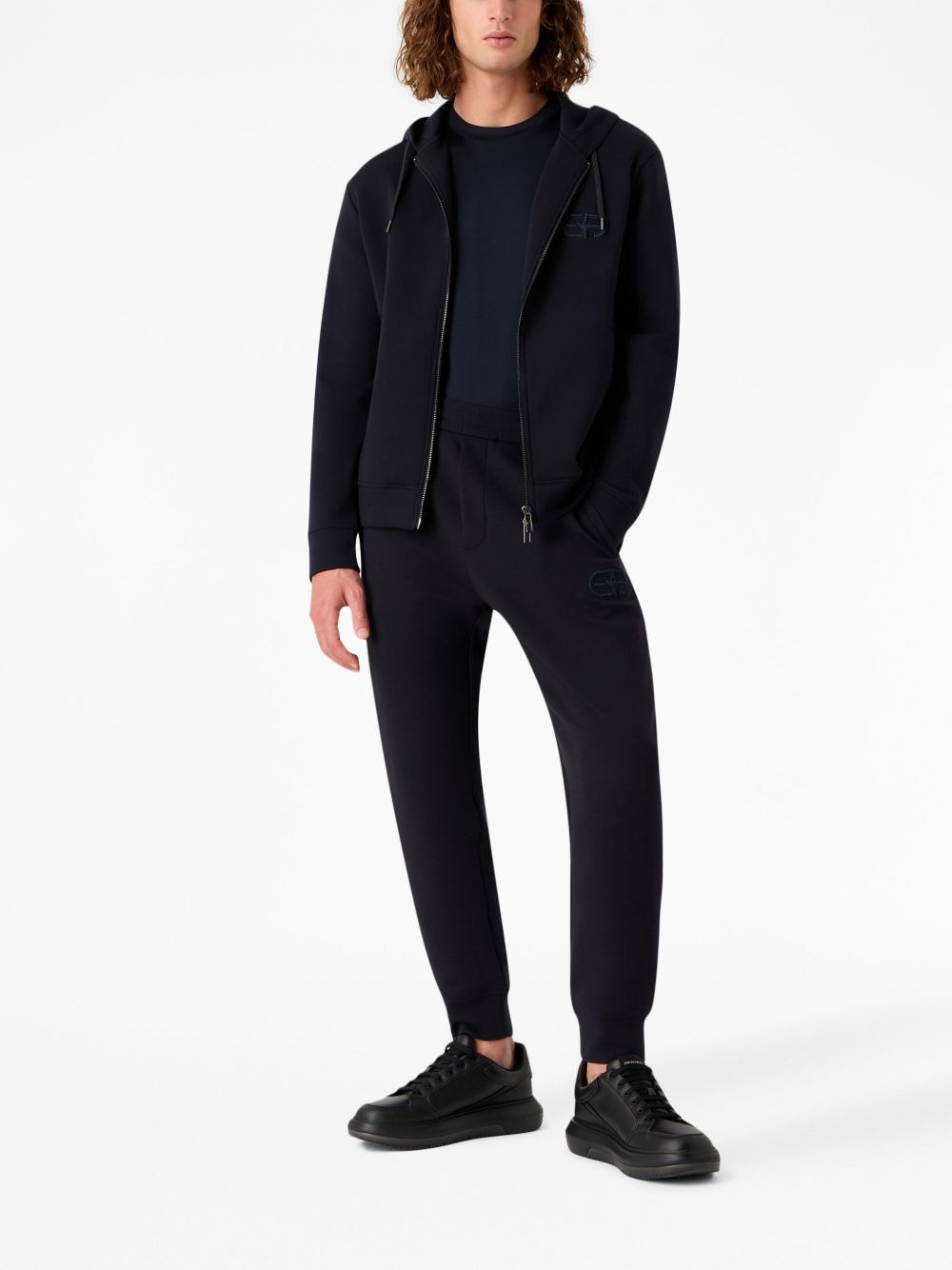 EMPORIO ARMANI Logo Cotton Blend T-Shirt for Men - FW25