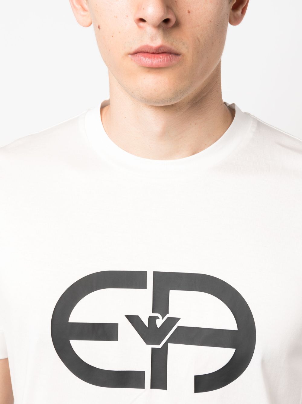 EMPORIO ARMANI Logo Cotton Blend T-Shirt