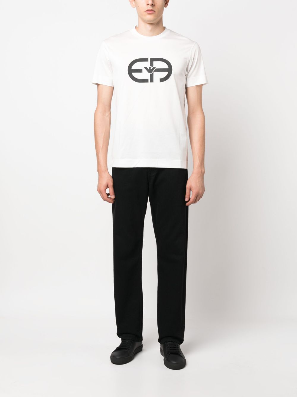 EMPORIO ARMANI Logo Cotton Blend T-Shirt