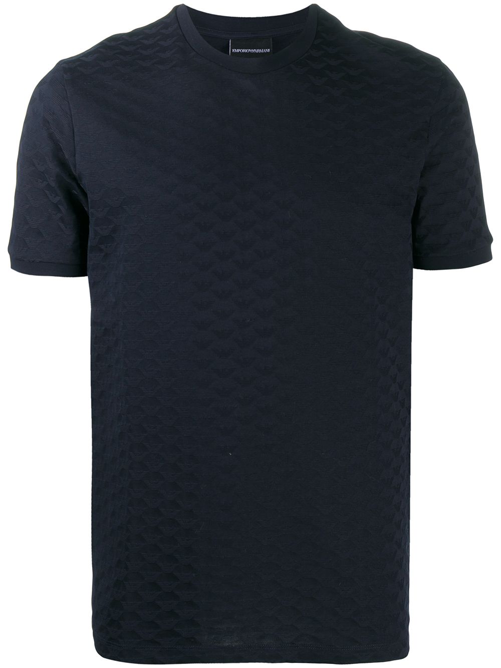 EMPORIO ARMANI Logo Cotton T-Shirt for Men - Crew Neck, Short Sleeves