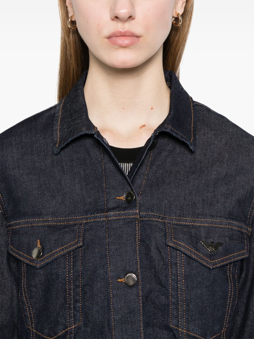 EMPORIO ARMANI Women's Denim Cotton Jacket