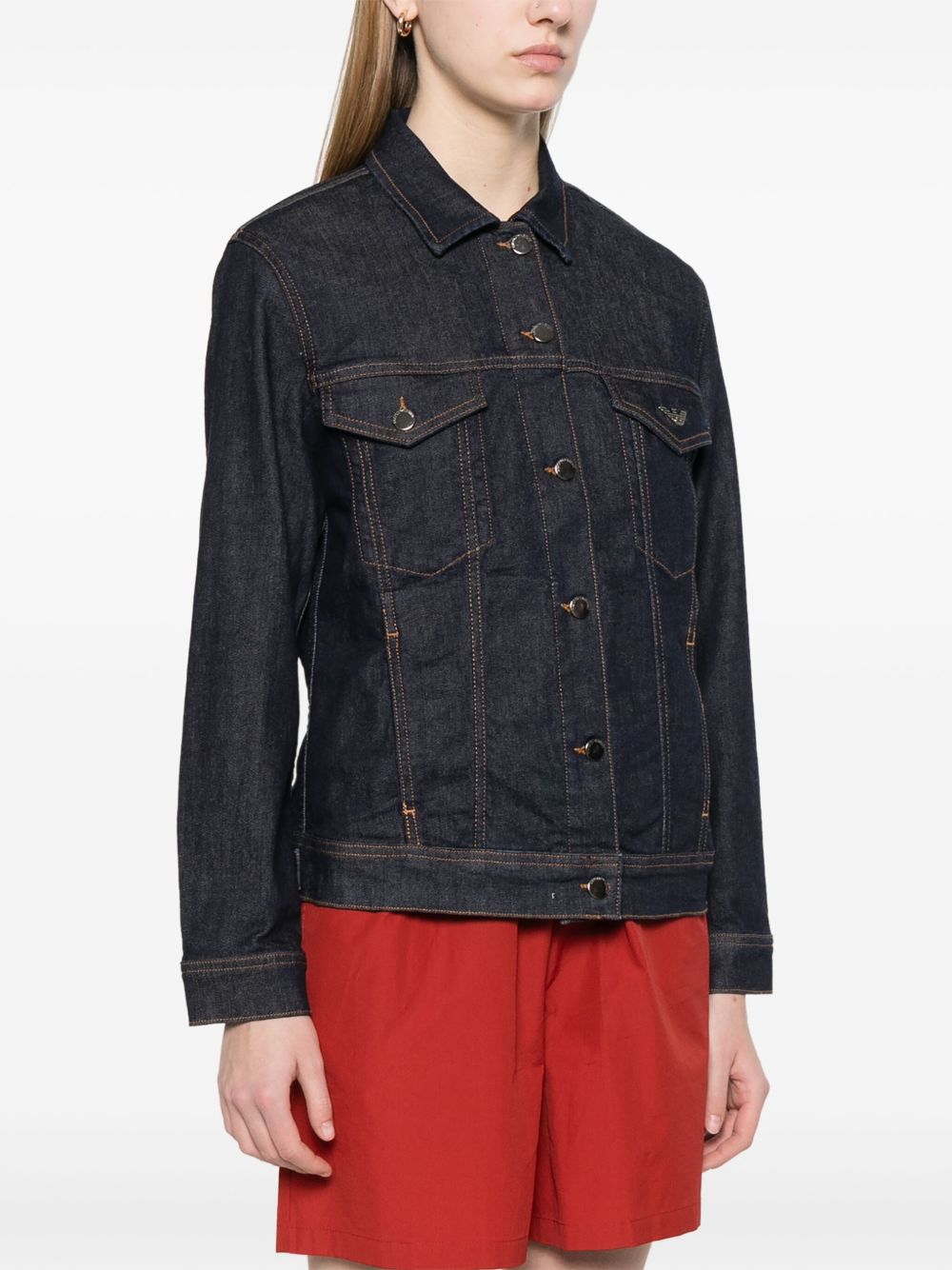 EMPORIO ARMANI Women's Denim Cotton Jacket