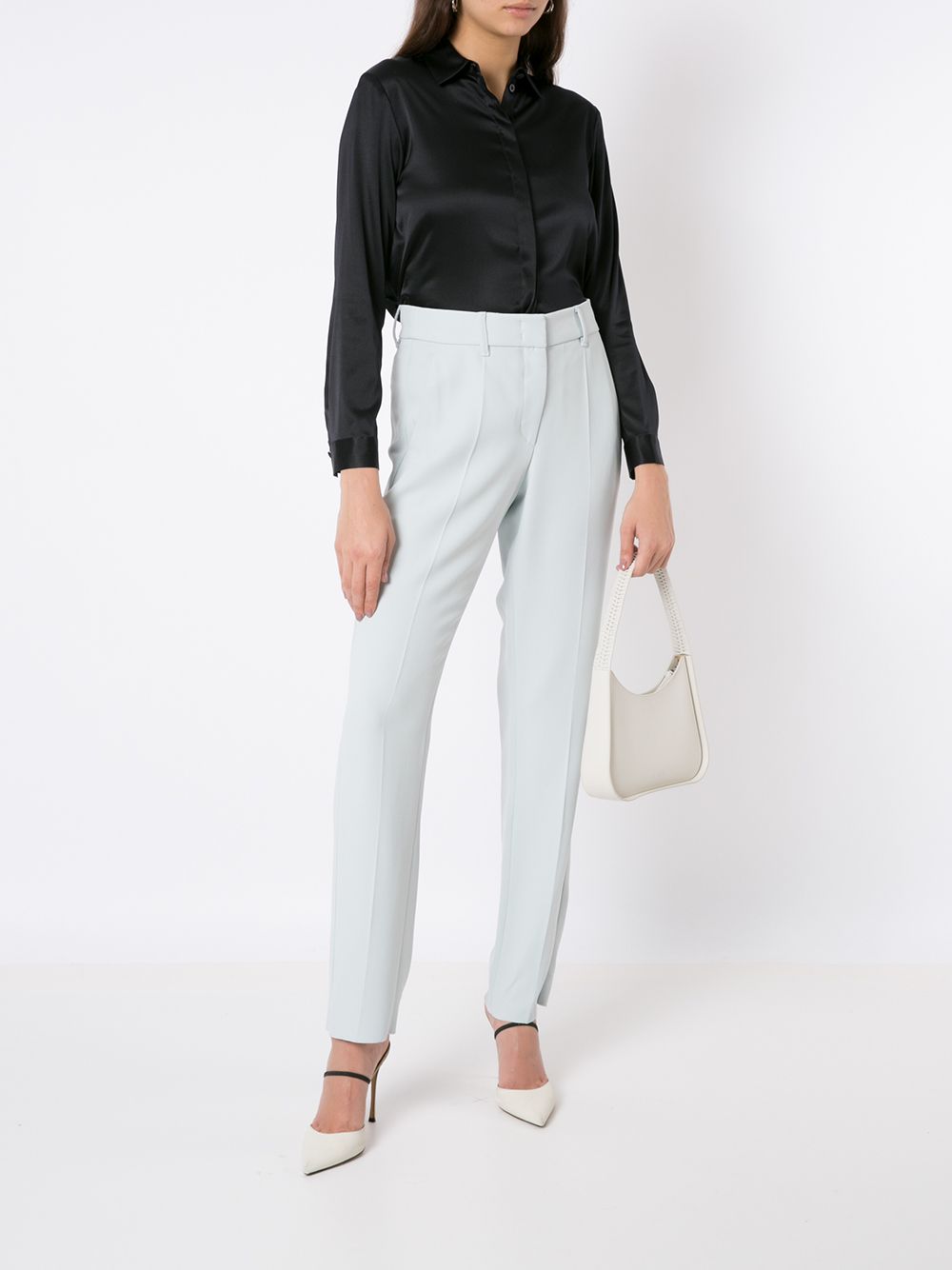 EMPORIO ARMANI Silk Long-Sleeve Shirt