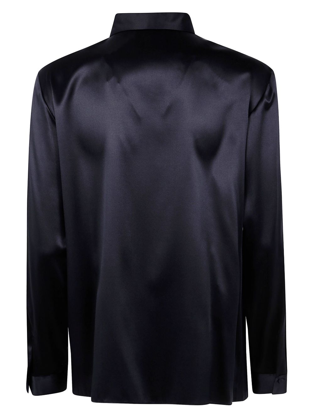 EMPORIO ARMANI Silk Shirt with Front Button Fastening for Women