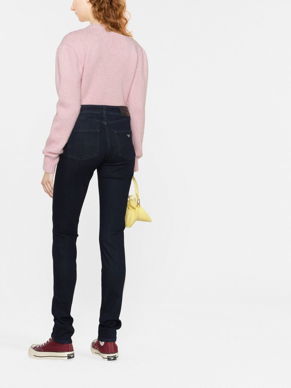 EMPORIO ARMANI High-Waisted Slim-Cut Jeans for Women