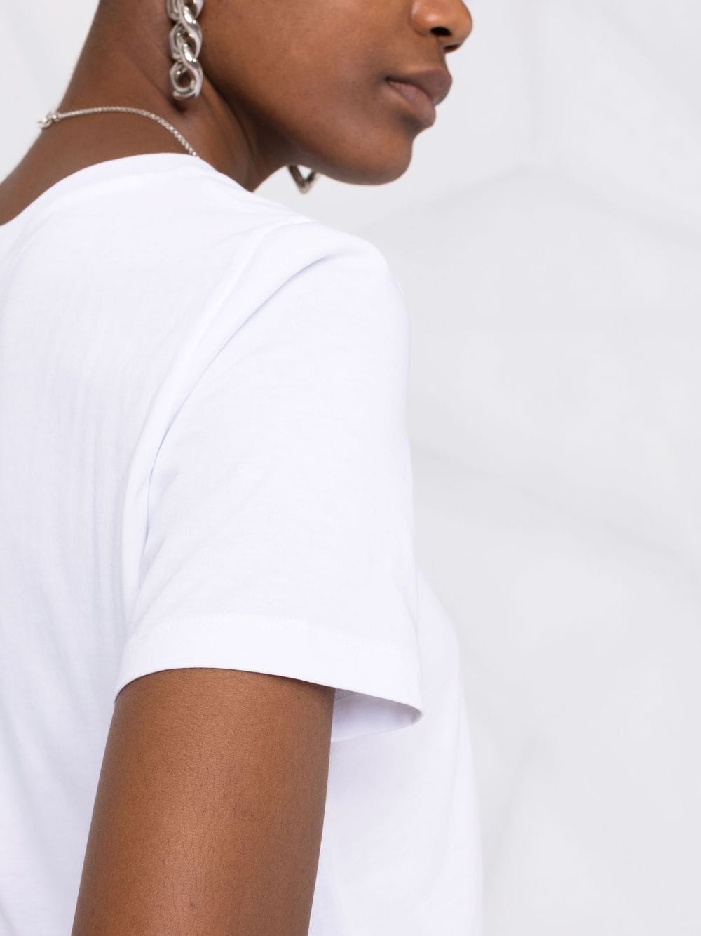 EMPORIO ARMANI Cotton Crewneck T-Shirt for Women - SS25