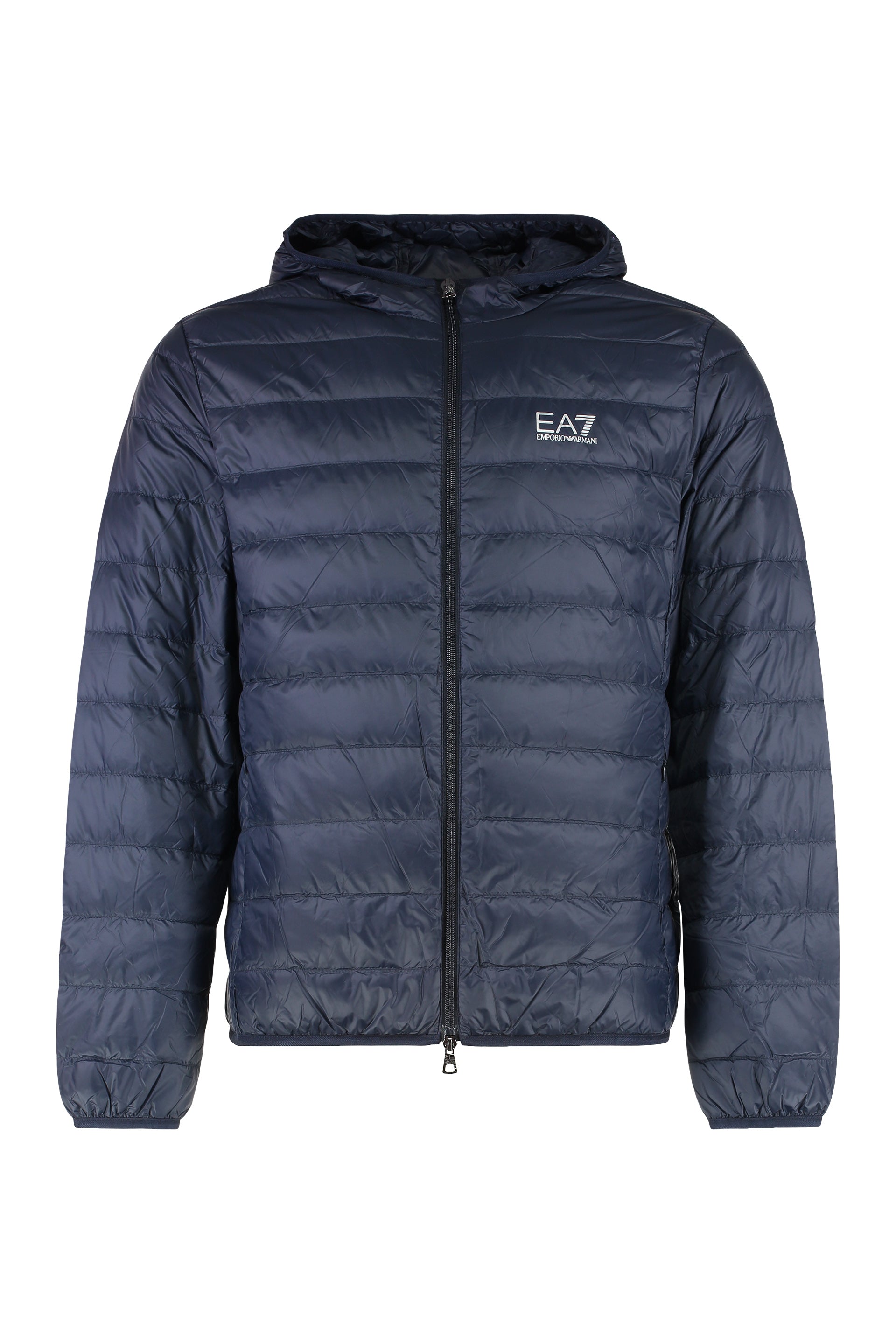 EA7 Men's Ultra-Light Down Jacket with Hood