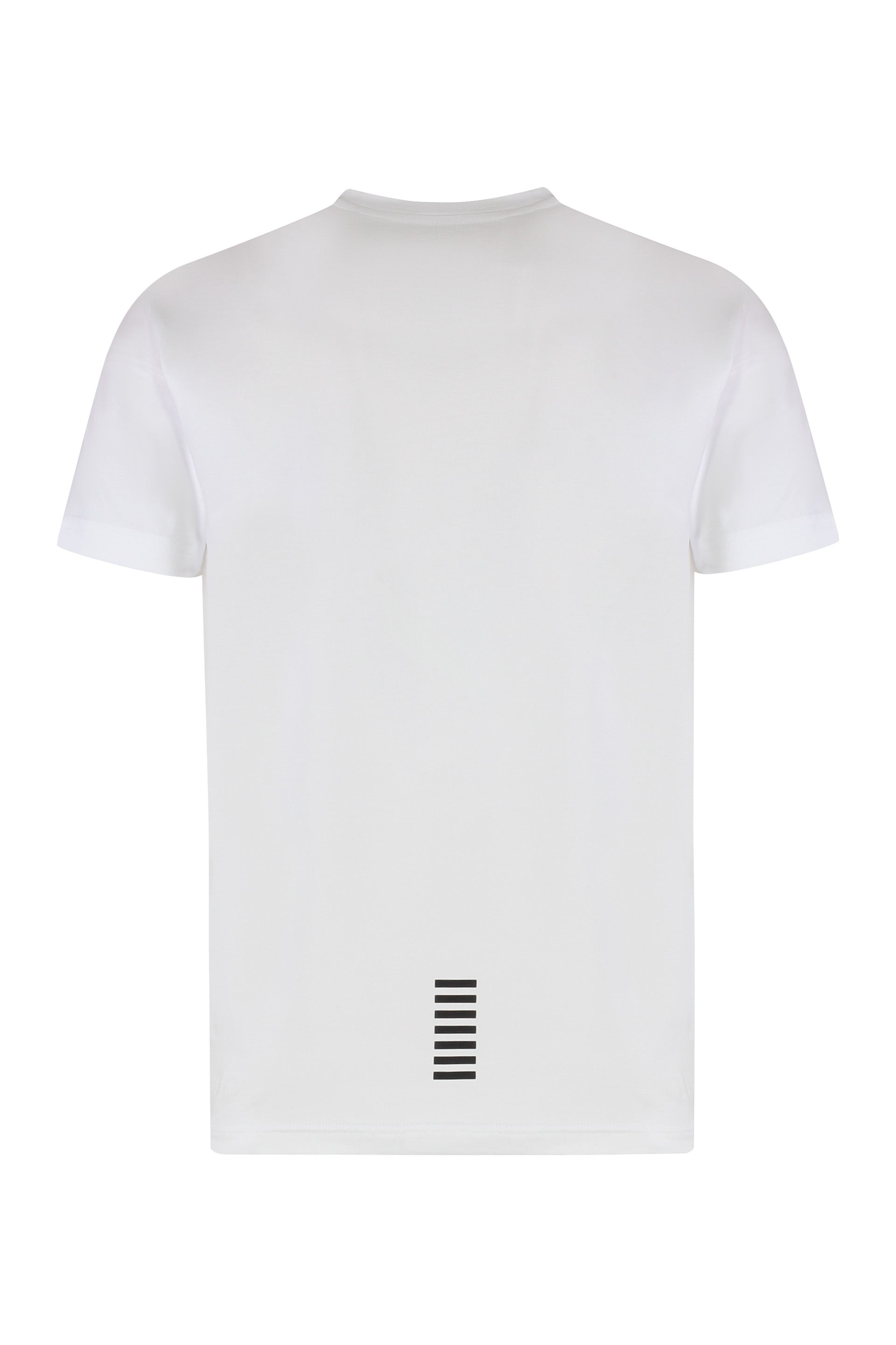 EA7 Contrast Logo Cotton T-Shirt