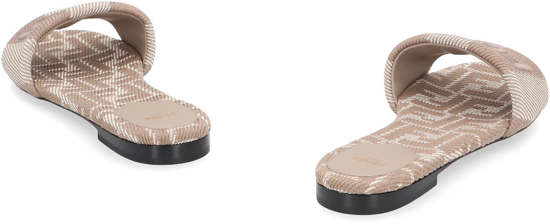 FENDI Sunshine Round Toe Slide Sandals for Women