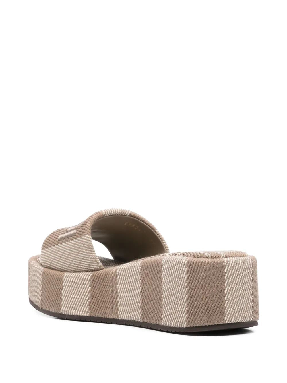 FENDI Sunshine Slide Sandals with Wide Band - 60mm Heel