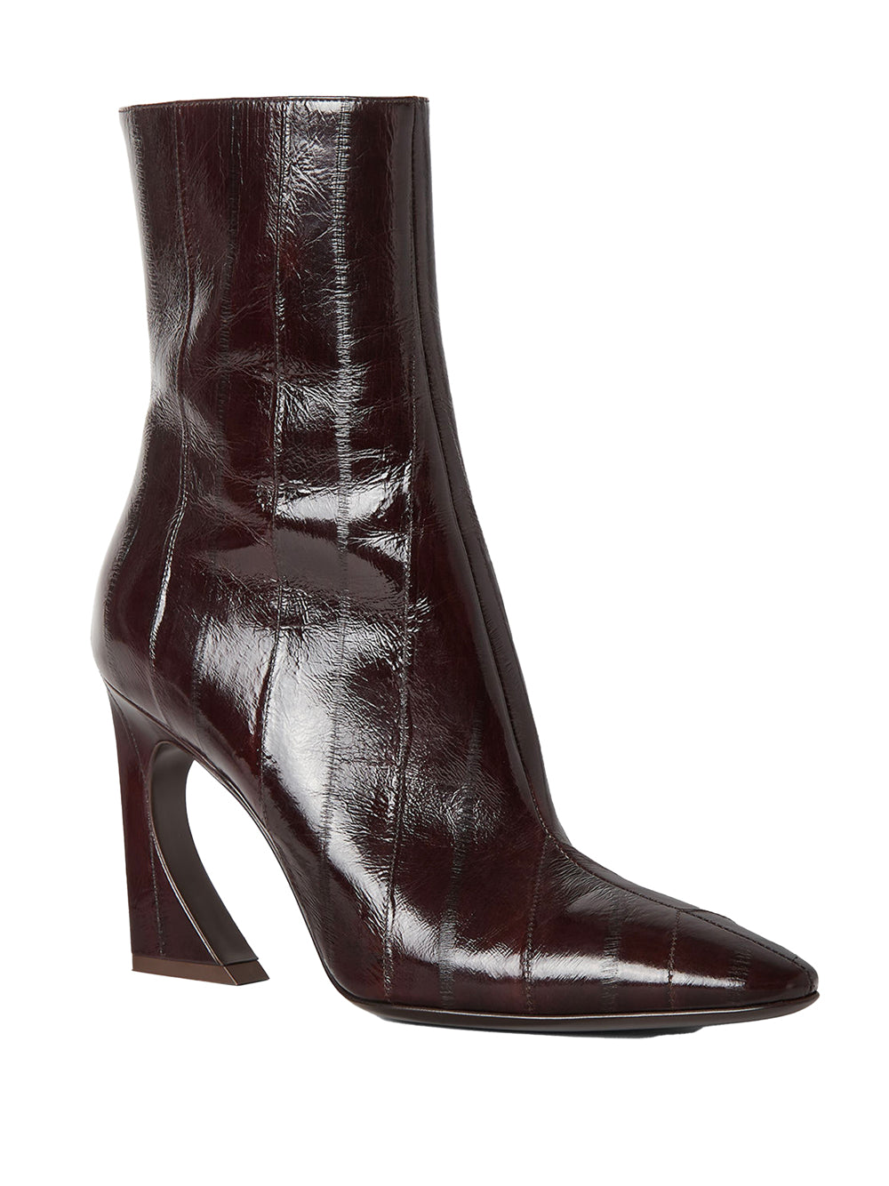 FENDI Elegant Leather Heeled Boots 9.5 cm