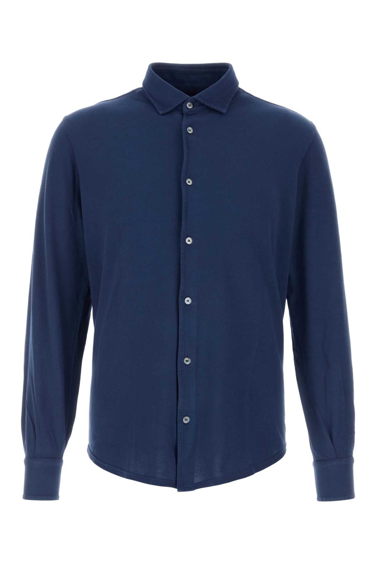 FEDELI Oxford Mini Polo Shirt for Men