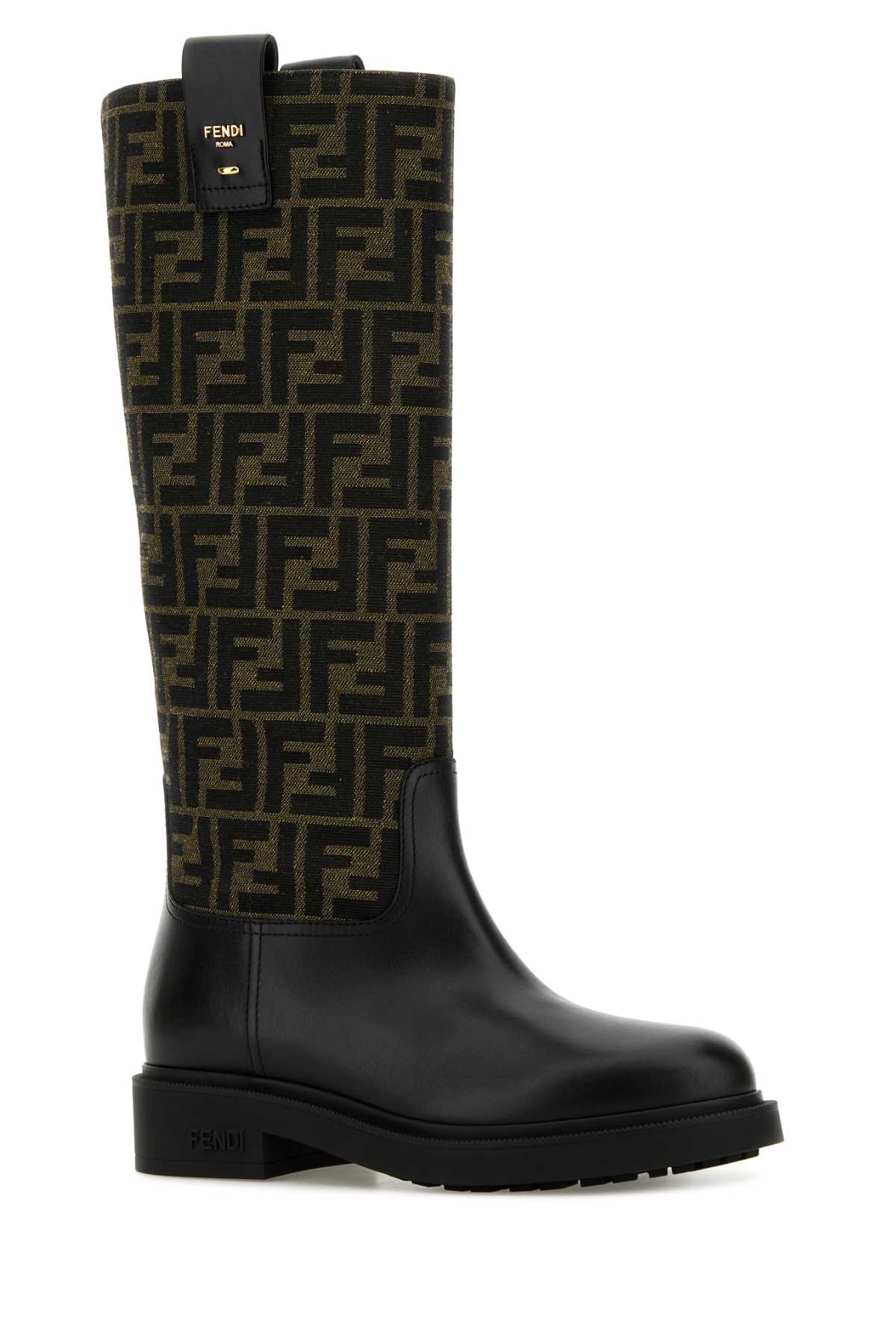 FENDI Embroidered Jacquard Filo Boots for Women