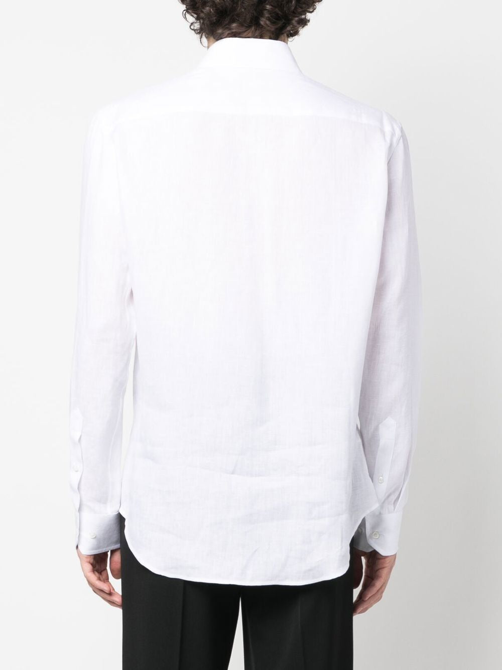 GIORGIO ARMANI Regular Fit Linen Shirt