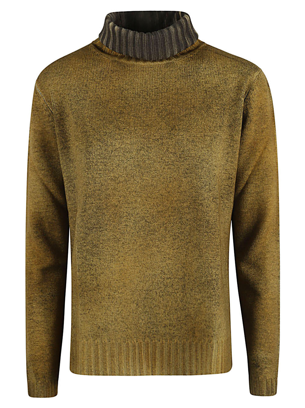 ALESSANDRO ASTE Wool and Cashmere Blend Turtleneck Sweater - High Collar, Wide Fit