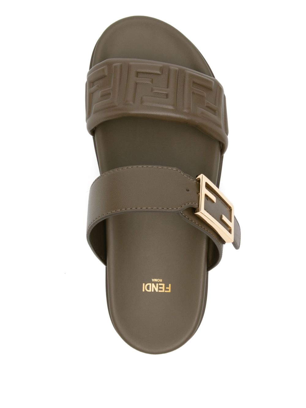FENDI Feel Leather Sandals for Women