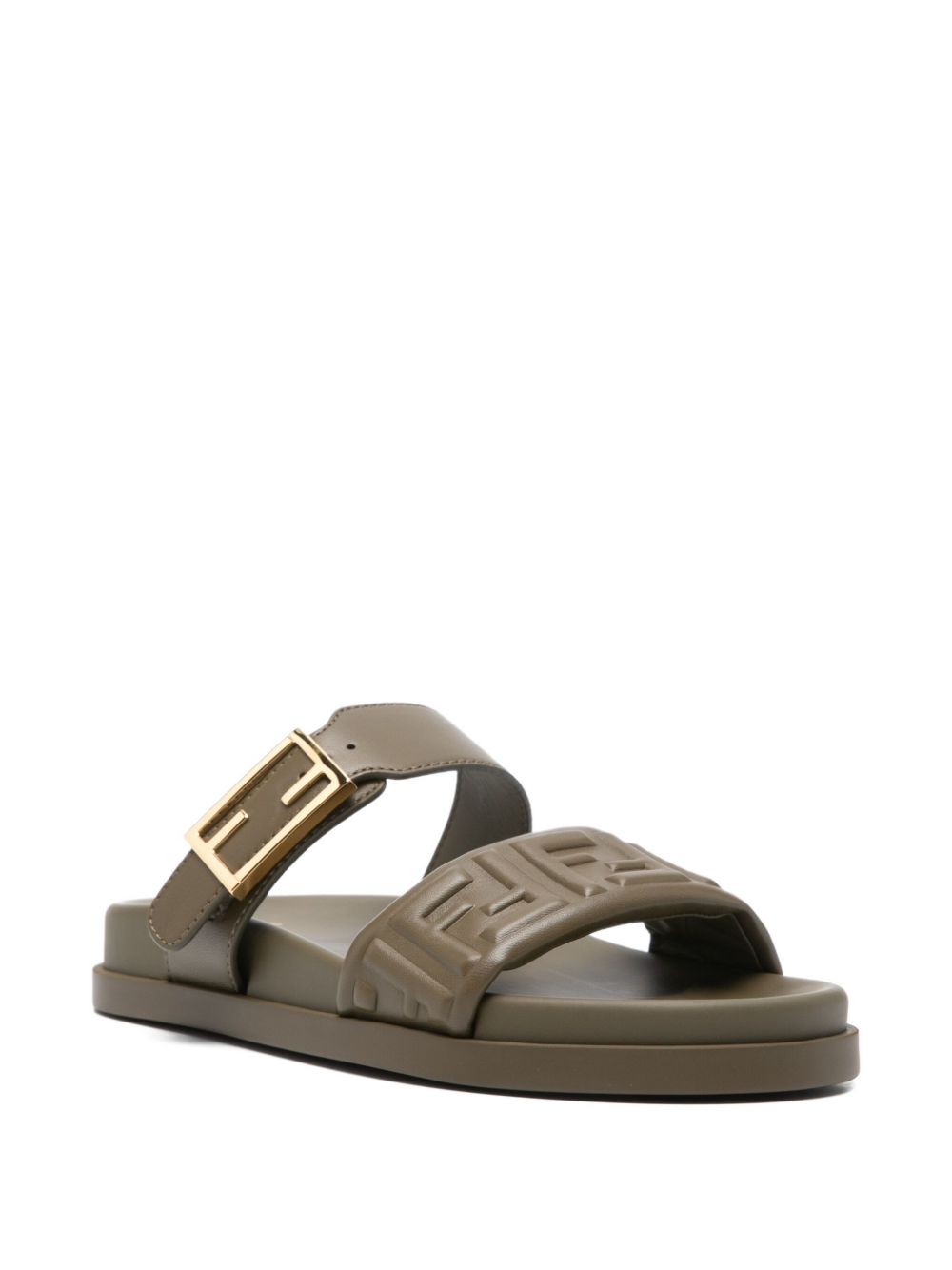 FENDI Feel Leather Sandals for Women