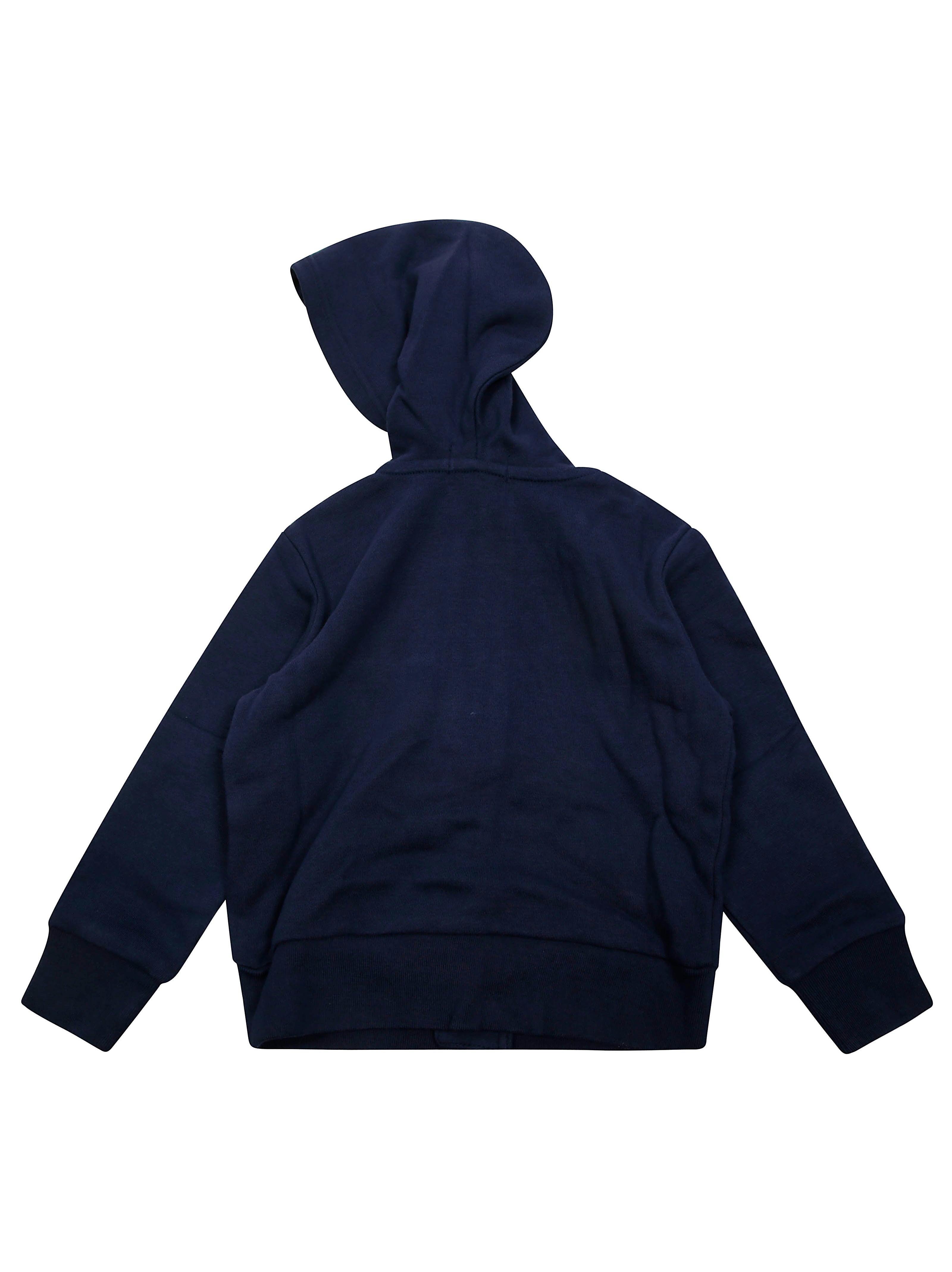 POLO RALPH LAUREN Kids Full Zip Hoodie with Embroidered Logo