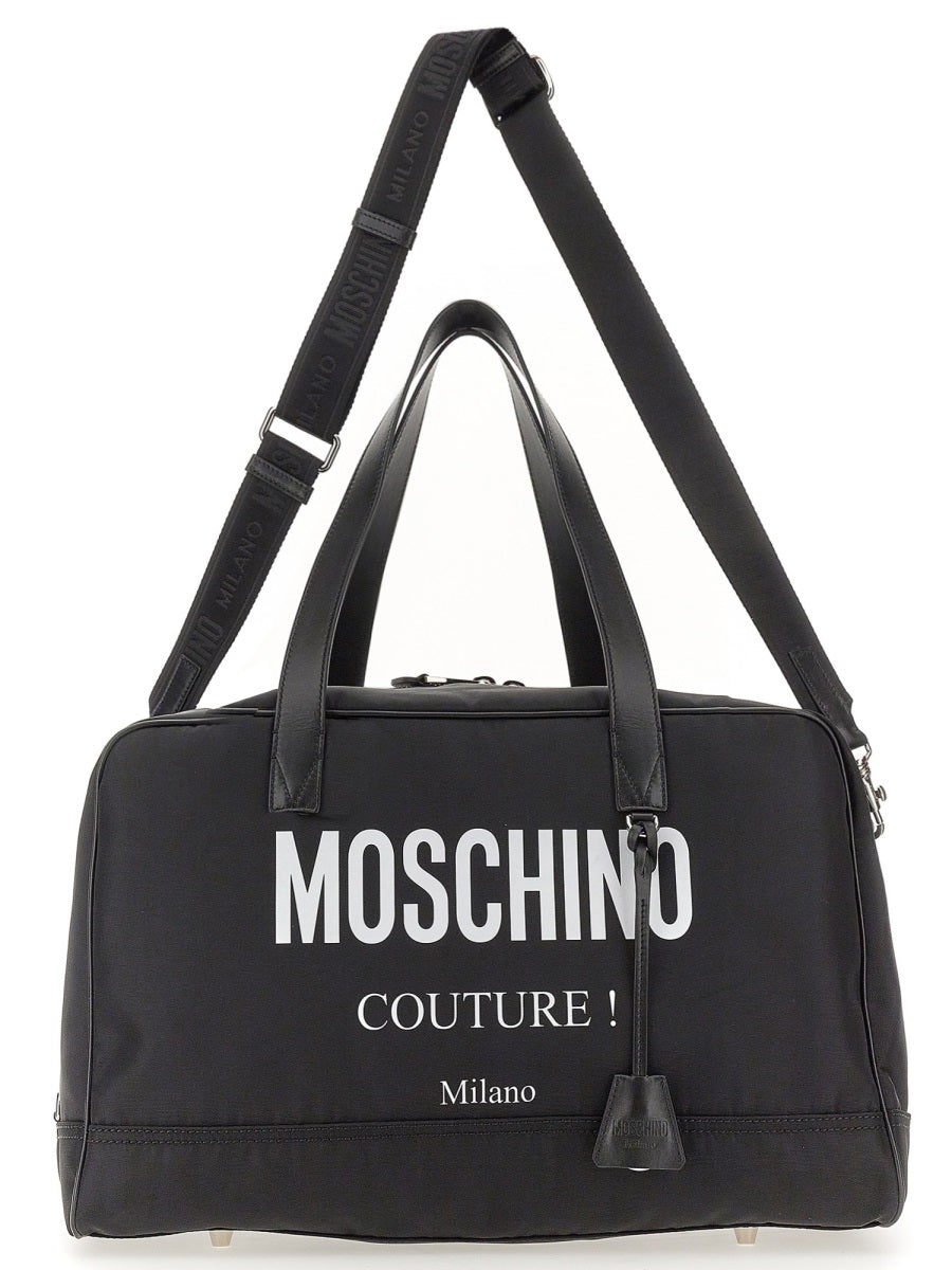 MOSCHINO COUTURE Nylon Travel Handbag