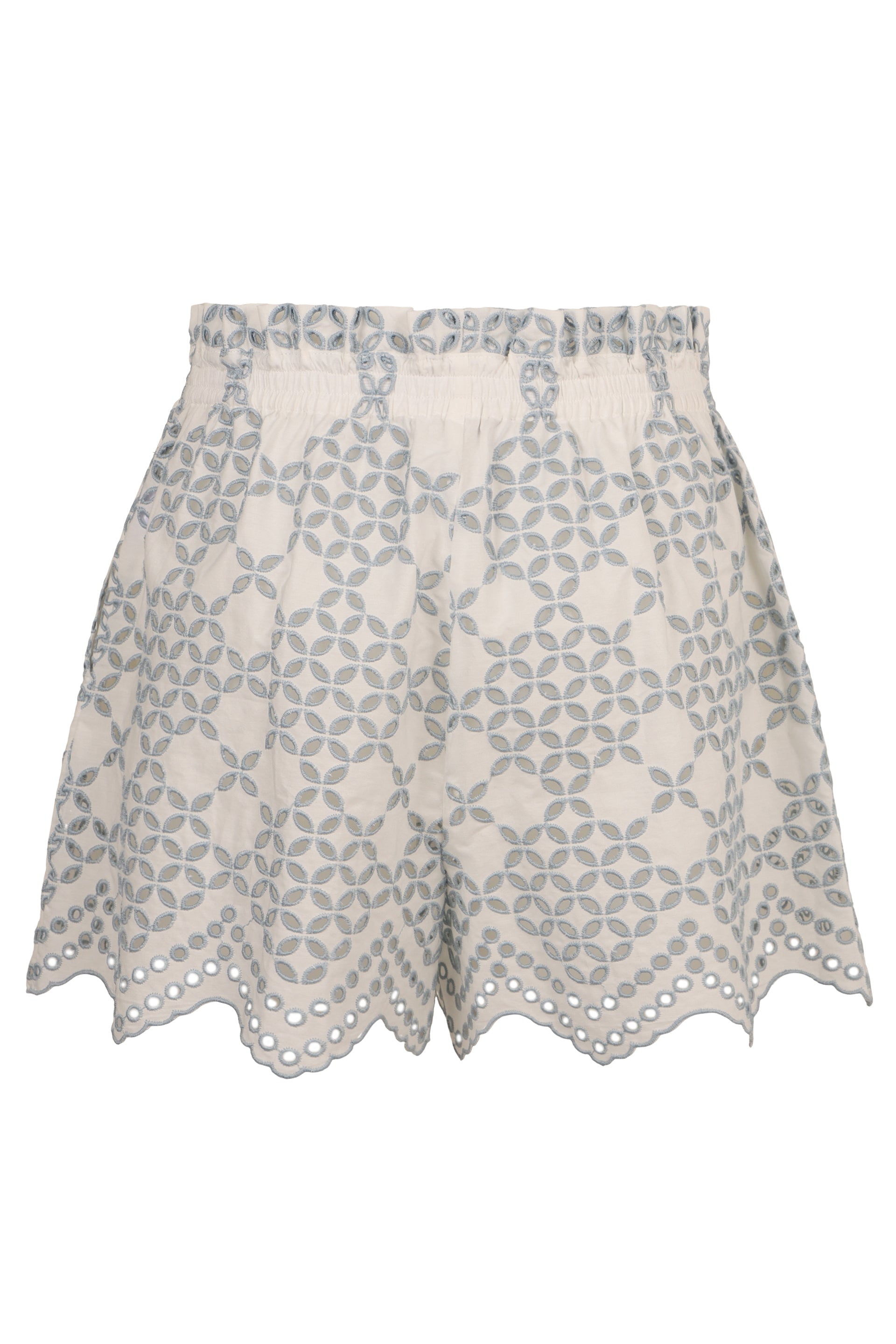 RAQUEL DINIZ Cotton Blend Mini Shorts