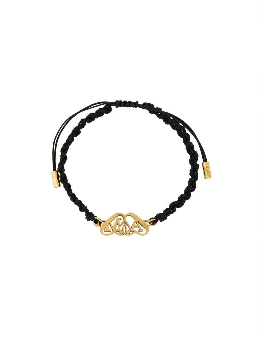 ALEXANDER McQUEEN Friendship Bracelet with Seal Logo