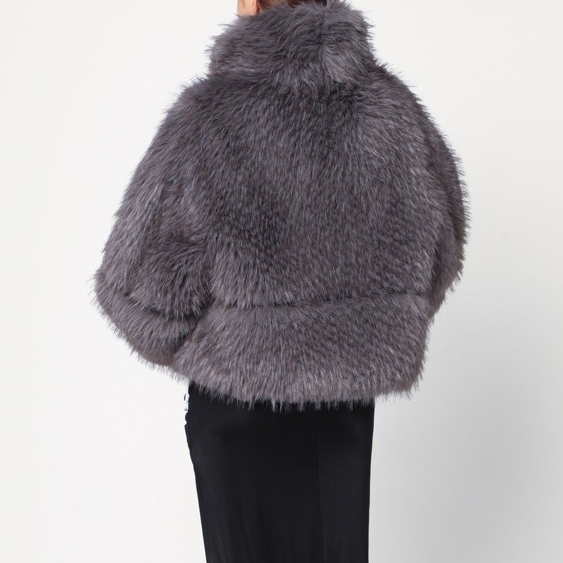 SWORD Mini Faux Fur Short Jacket