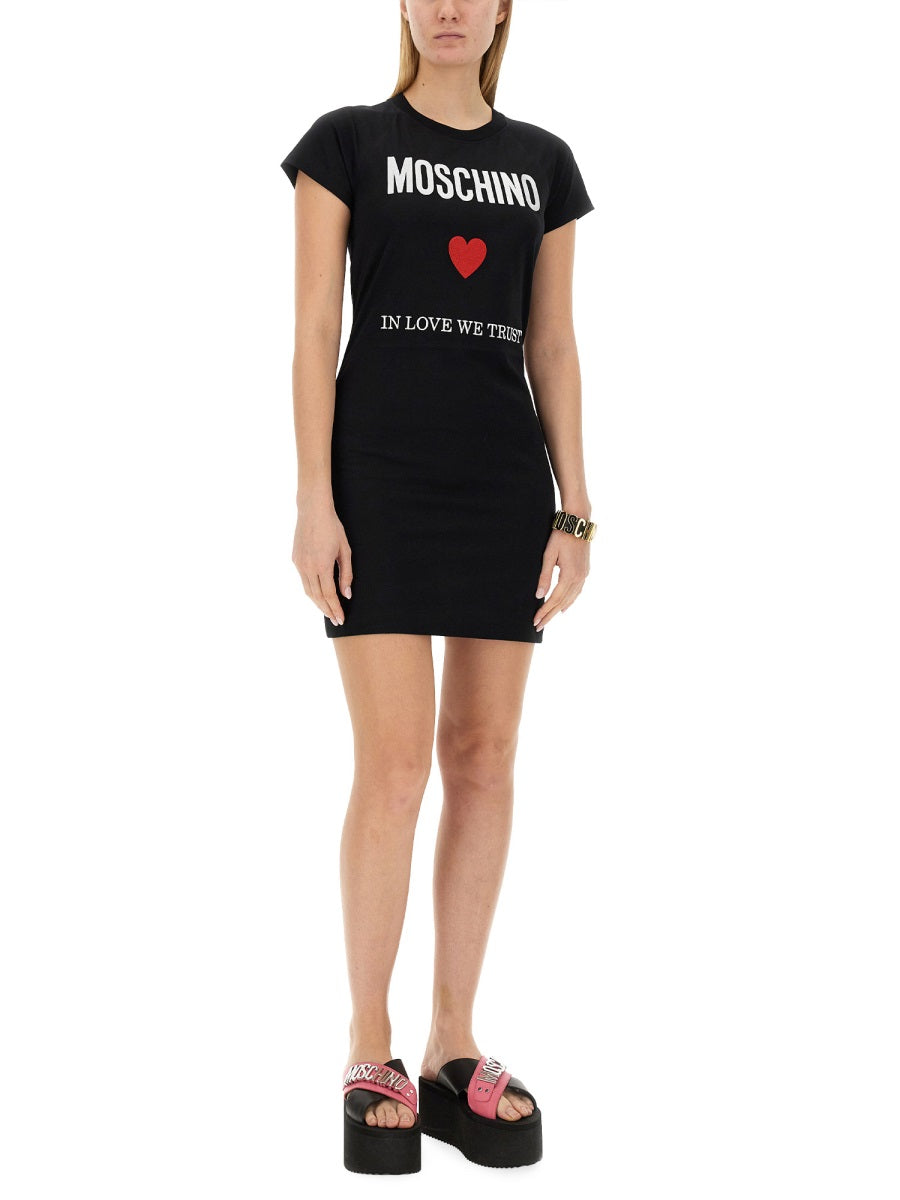 MOSCHINO Logo Dress - Size 38