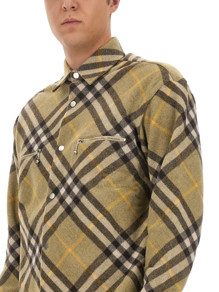 BURBERRY Wool Shirt Size L