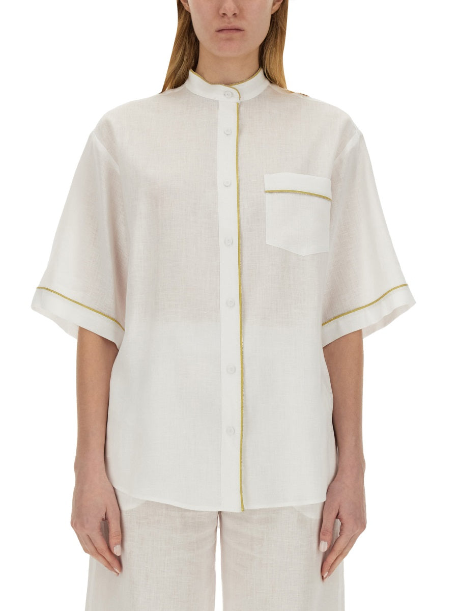 FABIANA FILIPPI Linen Shirt - Size 40 IT