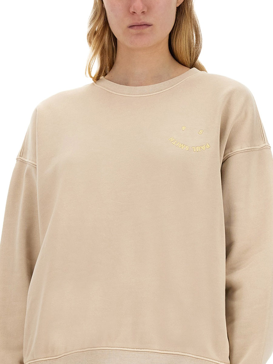 PS BY PAUL SMITH Organic Cotton Logo Sweatshirt - Size M
