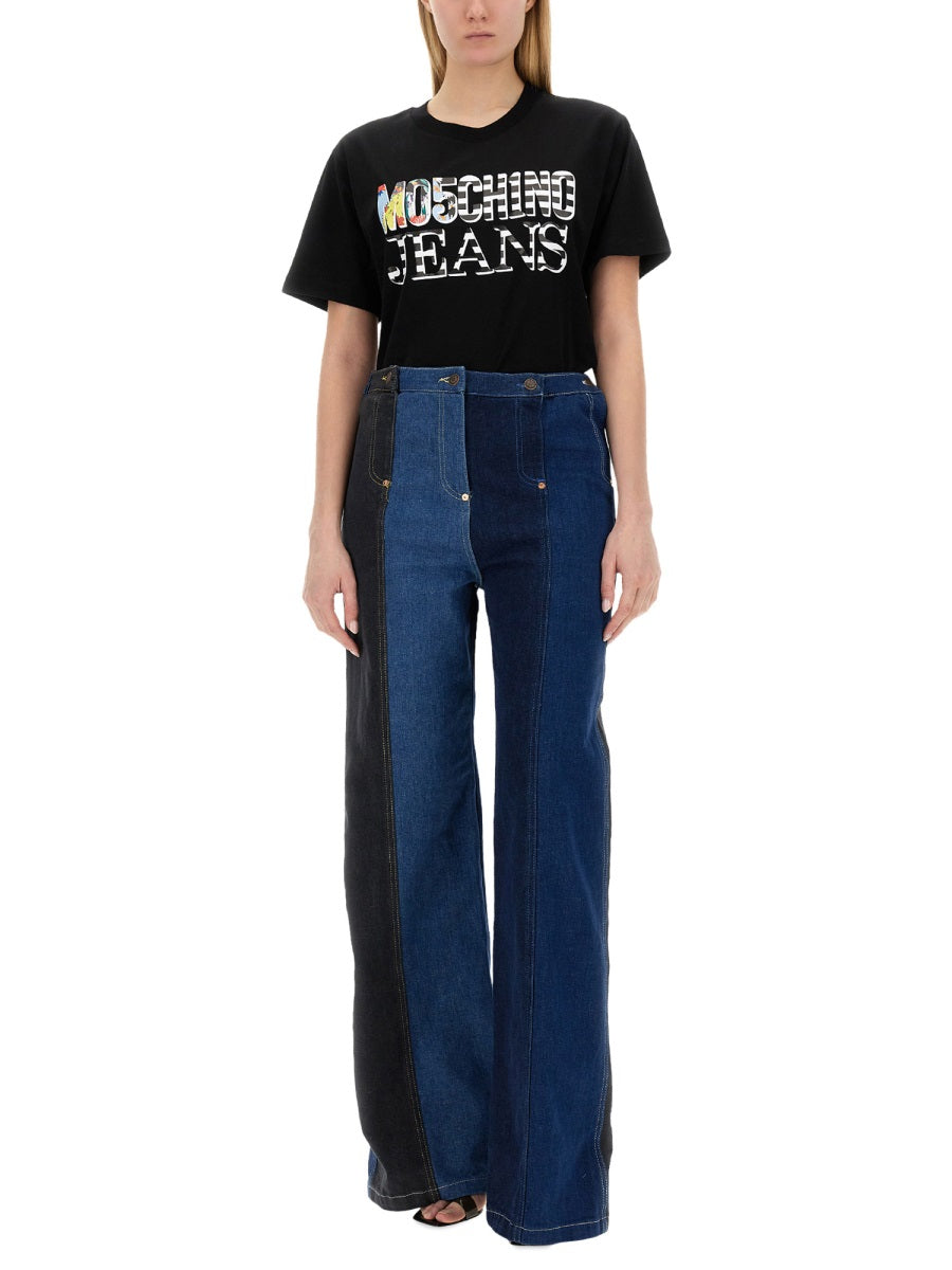 MOSCHINO JEANS Logo T-Shirt for Women - Size S