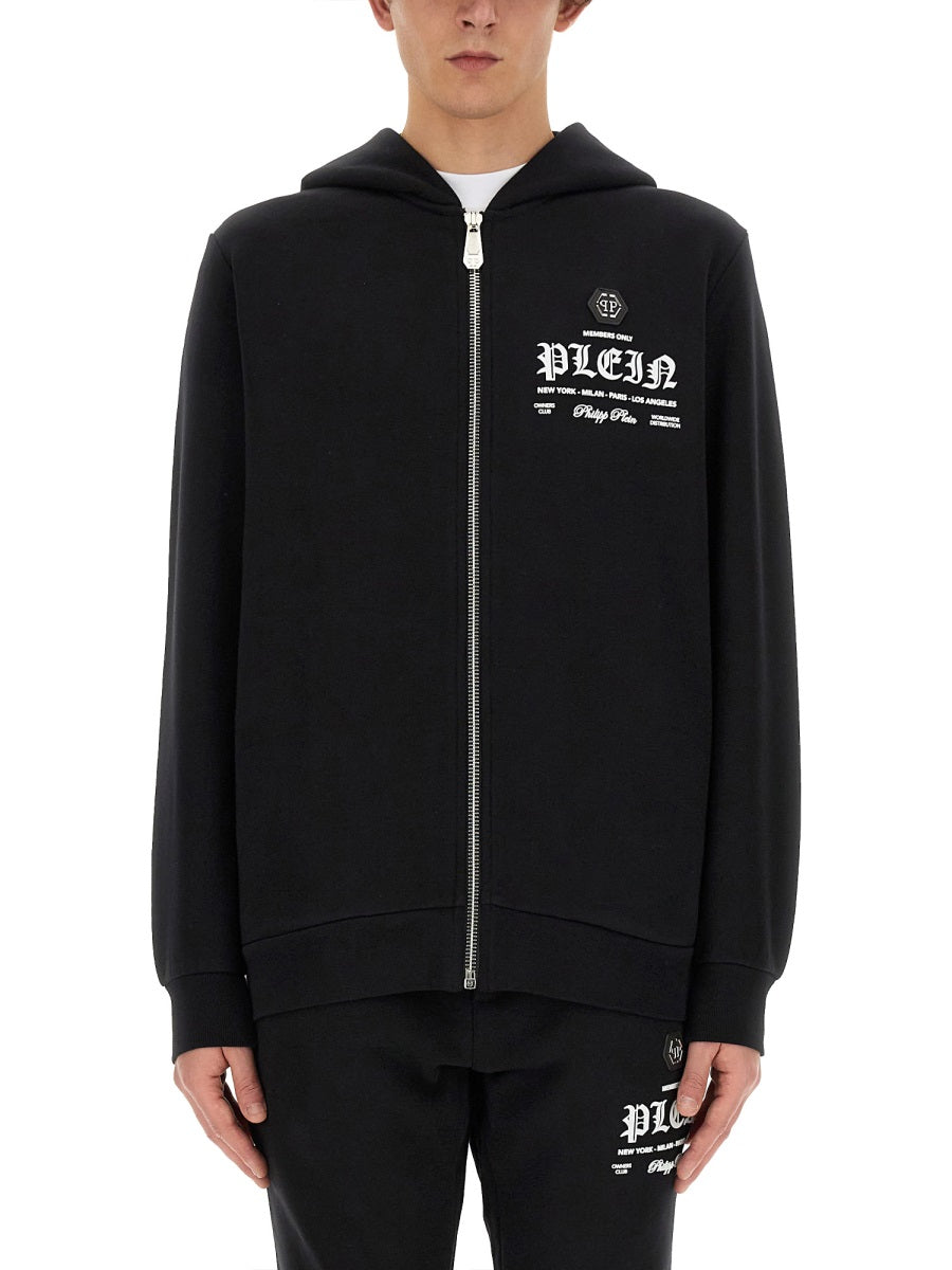 PHILIPP PLEIN Men's Logo Sweatshirt - Size L