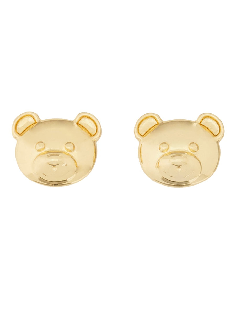 MOSCHINO COUTURE Mini Teddy Bear Clip Earrings