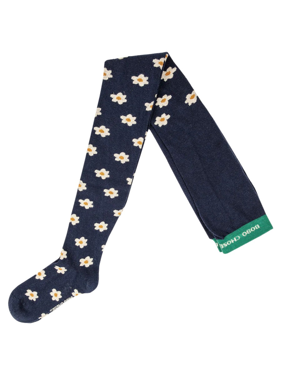 BOBO CHOSES Mini Floral Pattern Tights for Girls