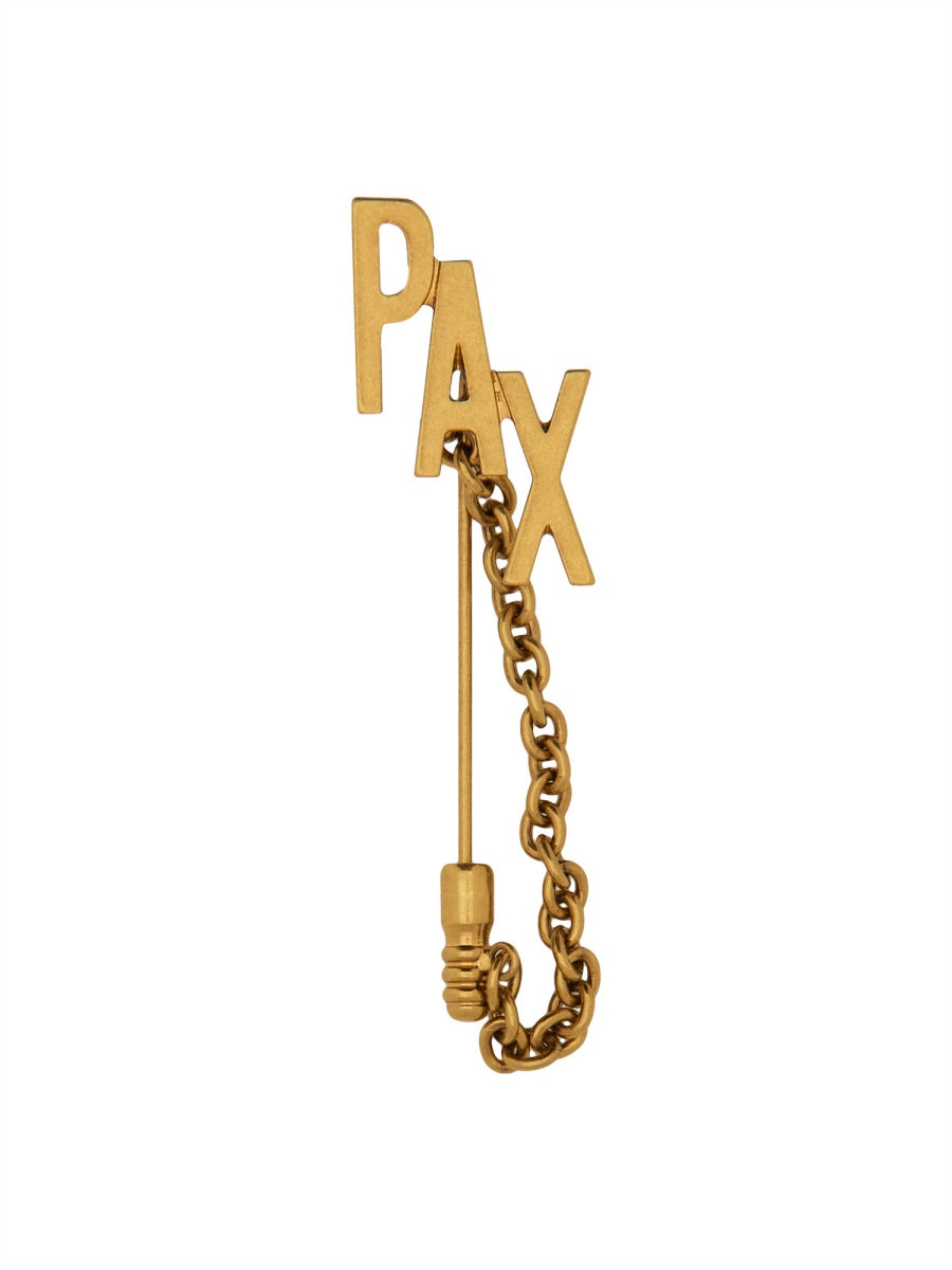 MOSCHINO COUTURE Chic Couture Brooch with Chain