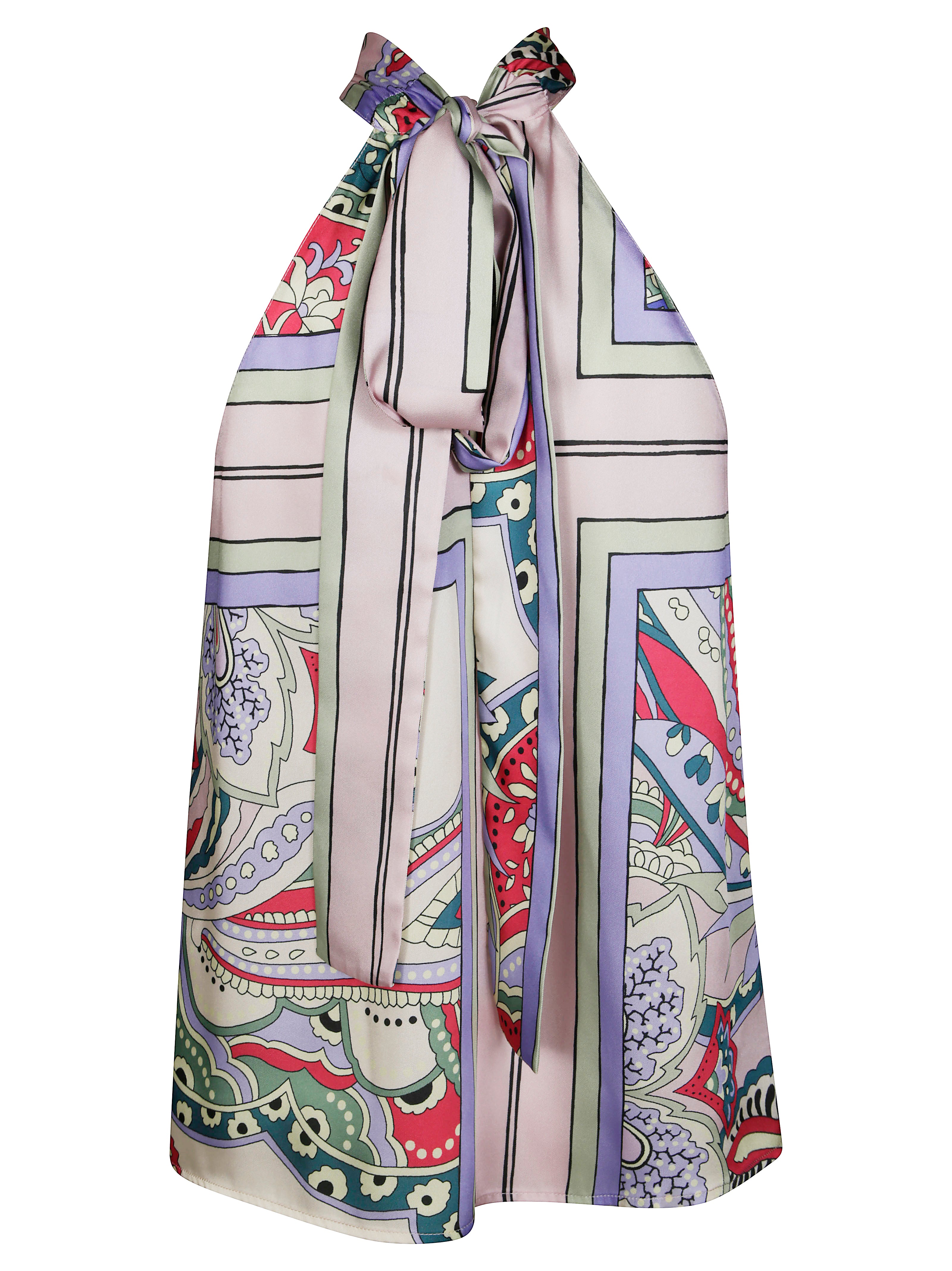 LIUJO Stylish Foulard Print Top for Men