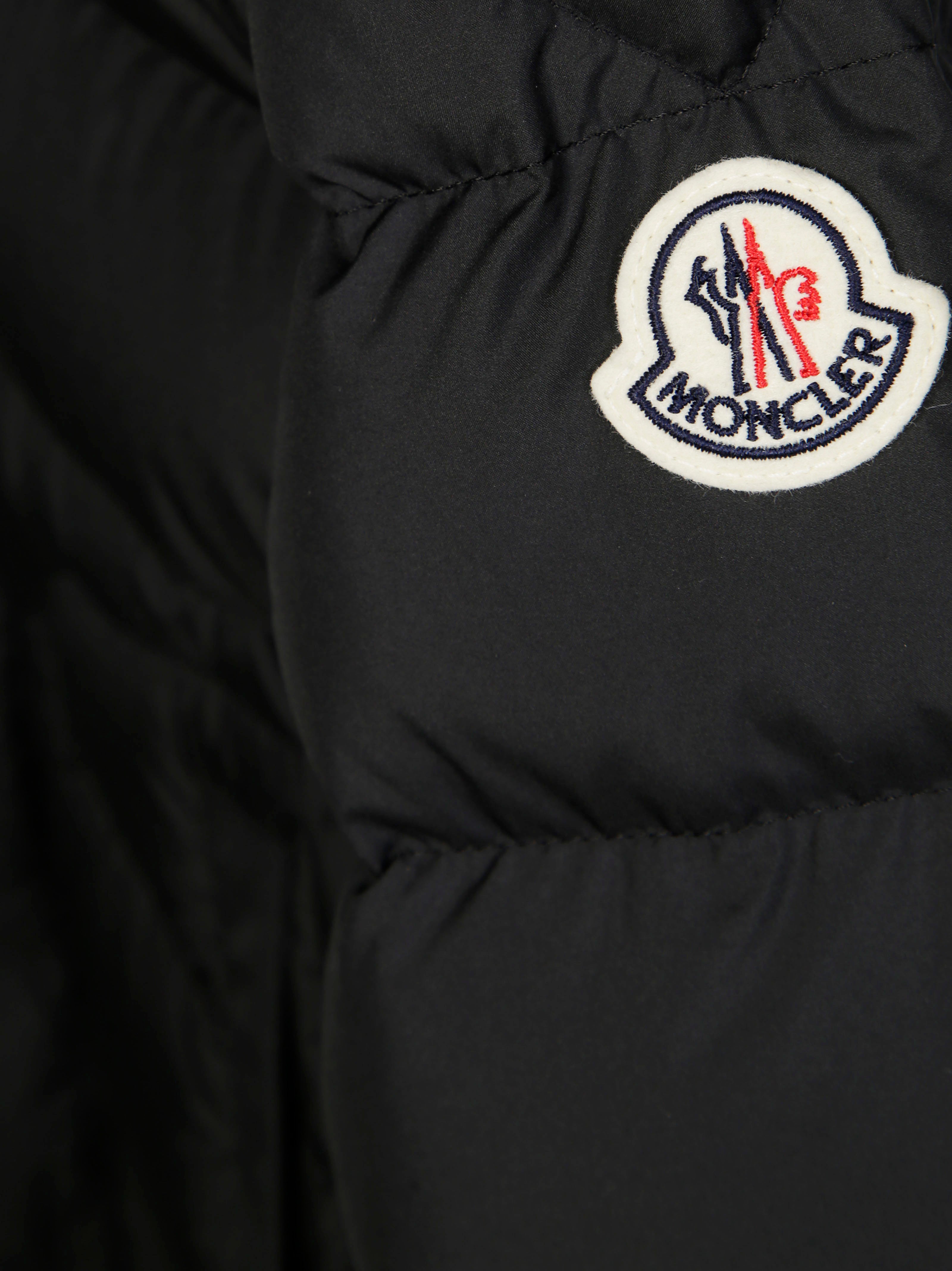 MONCLER Kids' Mini Puffer Jacket with Hood and Logo Patch