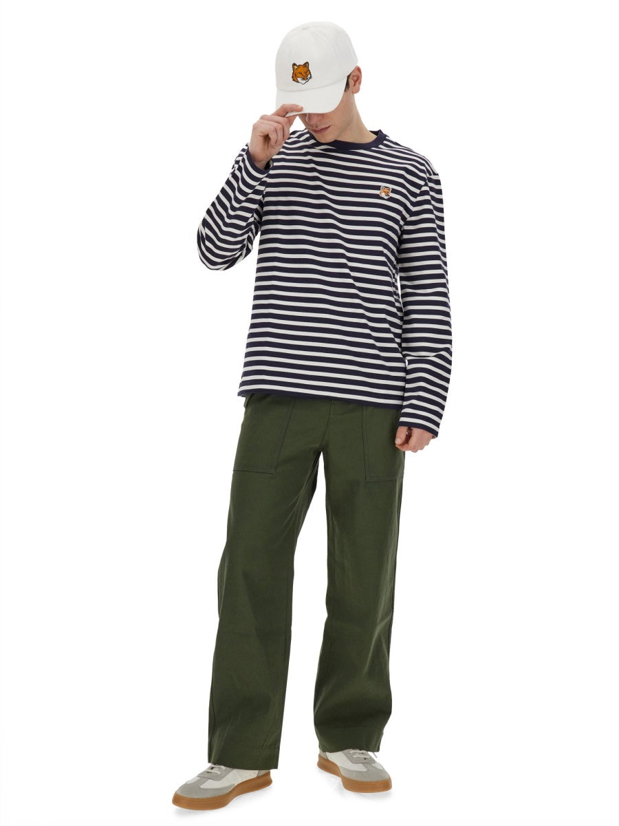 MAISON KITSUNÉ Men's Head Fox Mini T-Shirt - Size L