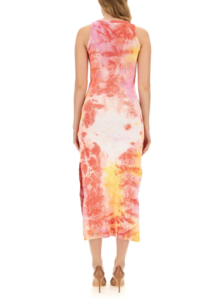 MSGM Skinny Fit Tie & Dye Mini Dress for Women
