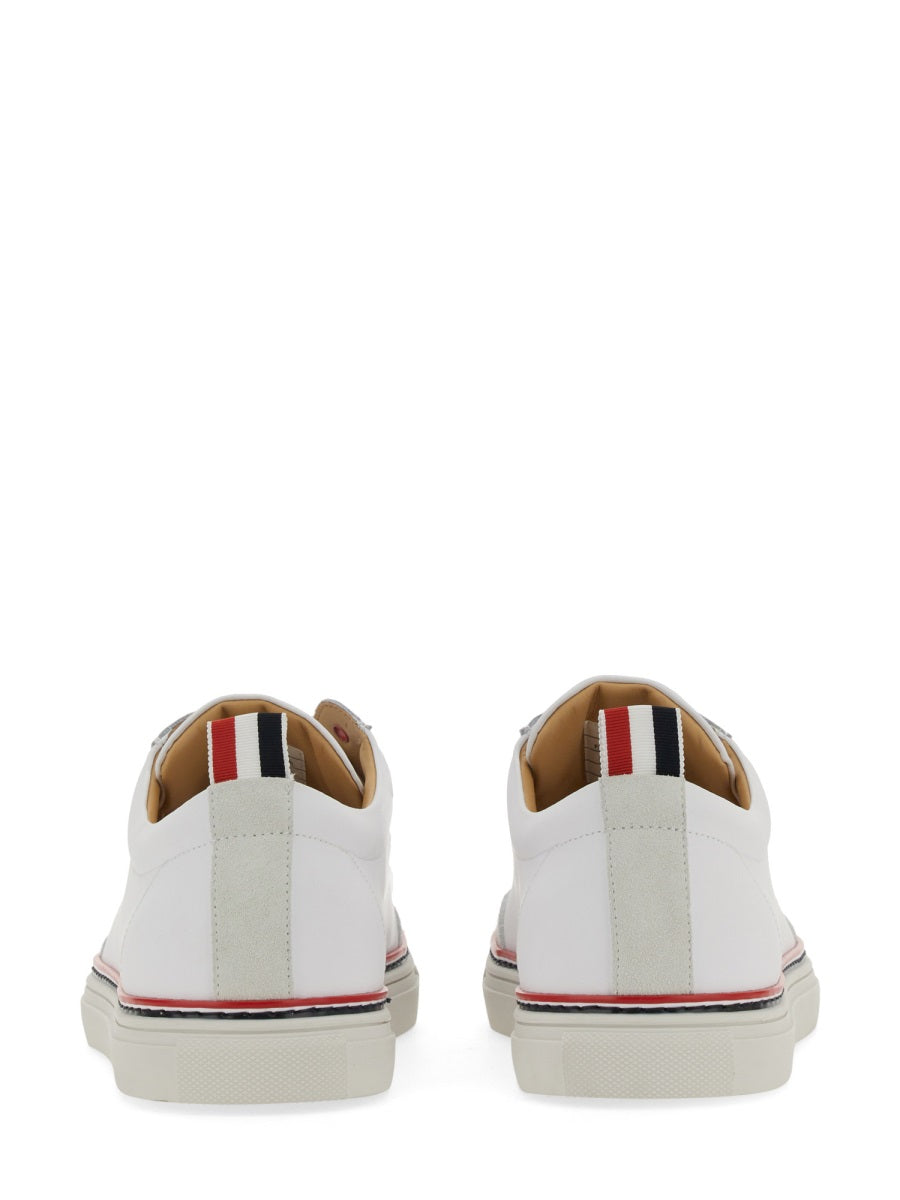 THOM BROWNE Low-Top Leather Sneakers for Men