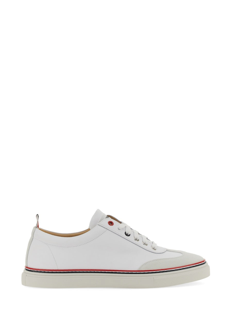 THOM BROWNE Low-Top Leather Sneakers for Men