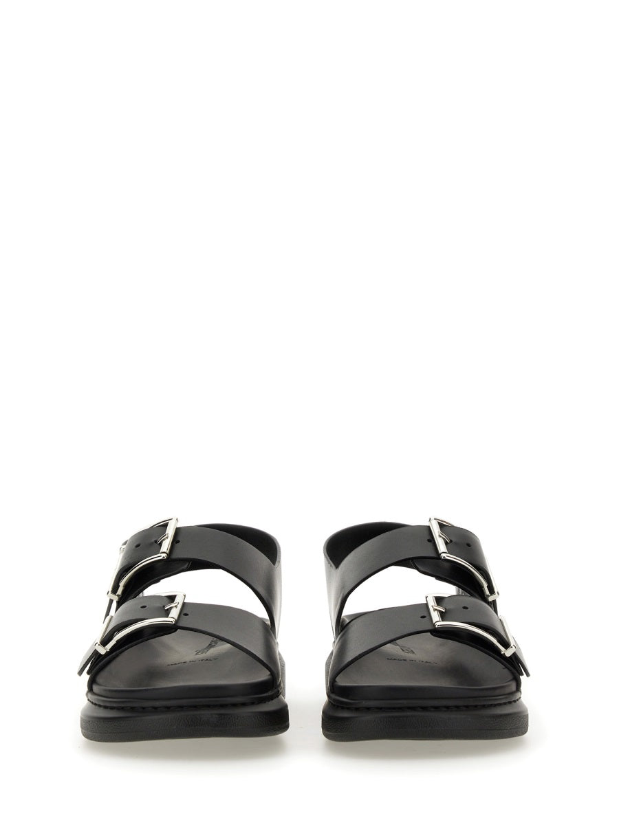 ALEXANDER McQUEEN Leather Sandals for Men - SS24 Collection