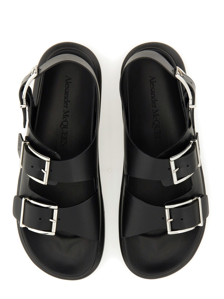 ALEXANDER McQUEEN Leather Sandals for Men - SS24 Collection