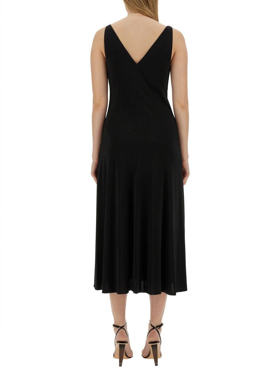 LANVIN Elegant Midi Dress - Size 38