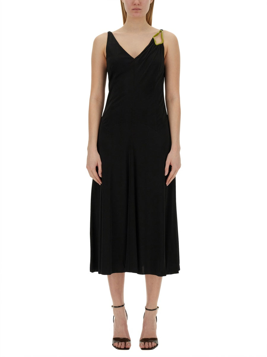 LANVIN Elegant Midi Dress - Size 38