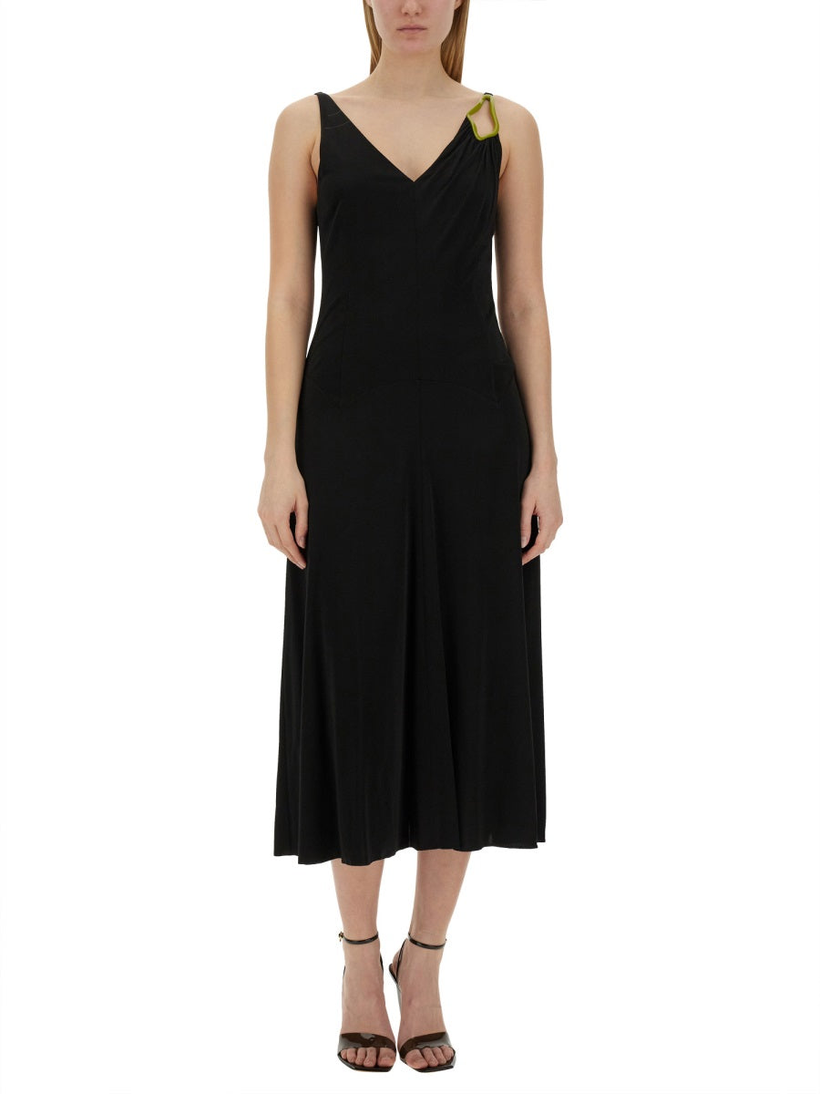 LANVIN Elegant Midi Dress - Size 38