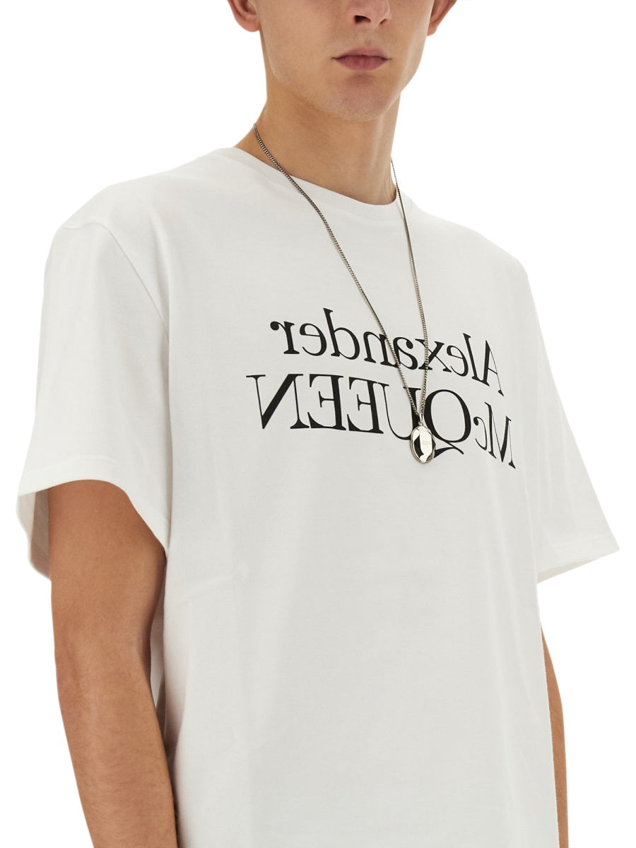 ALEXANDER McQUEEN Regular Fit Logo T-Shirt - Size L