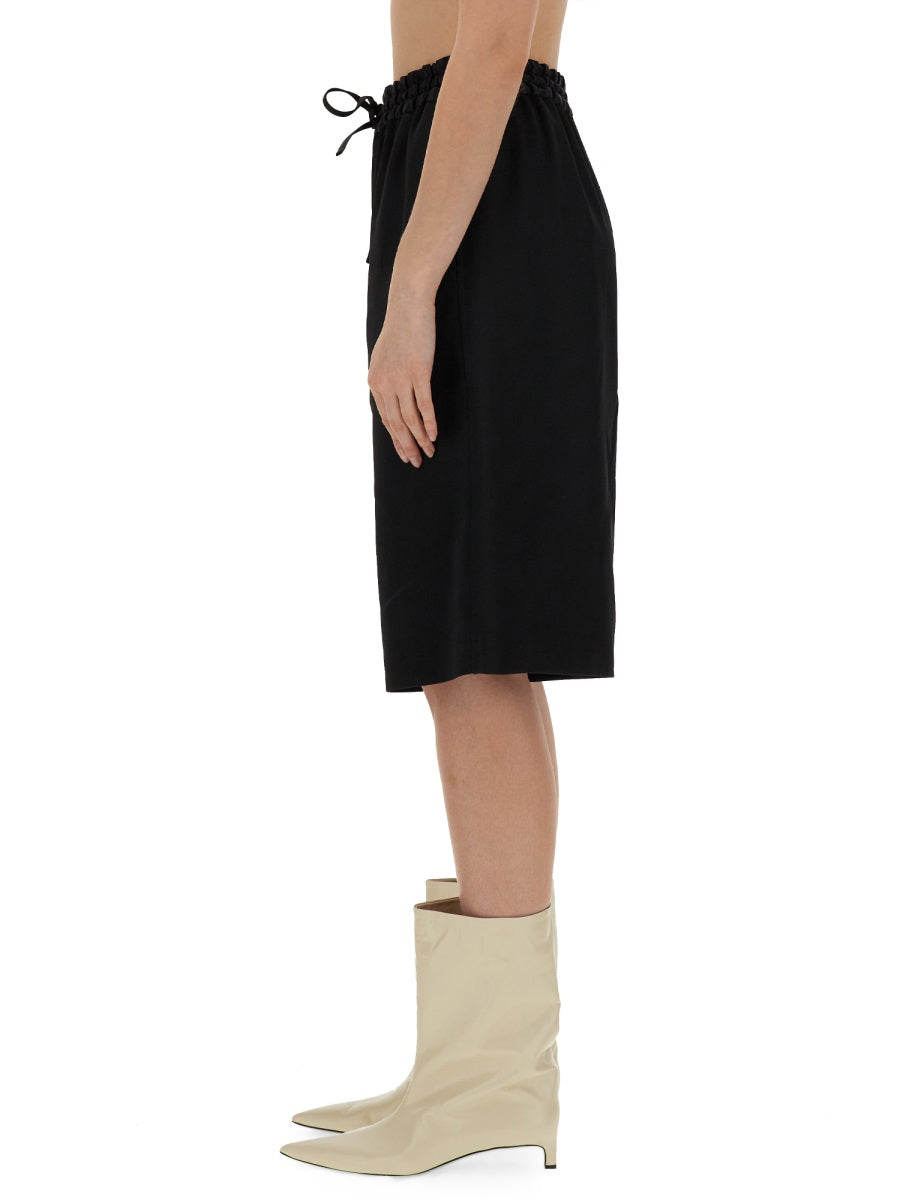 JIL SANDER Wide Leg Bermuda Shorts - Size 36