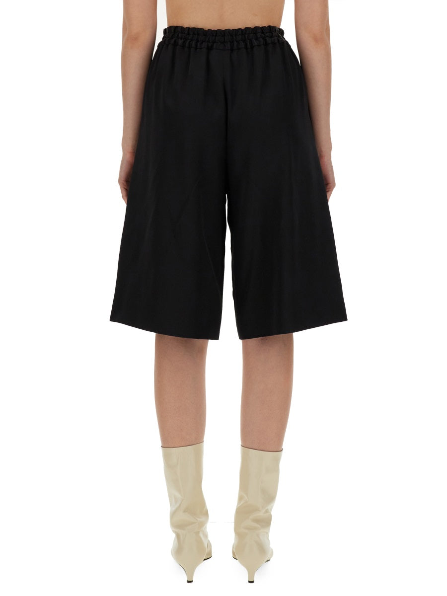 JIL SANDER Wide Leg Bermuda Shorts - Size 36